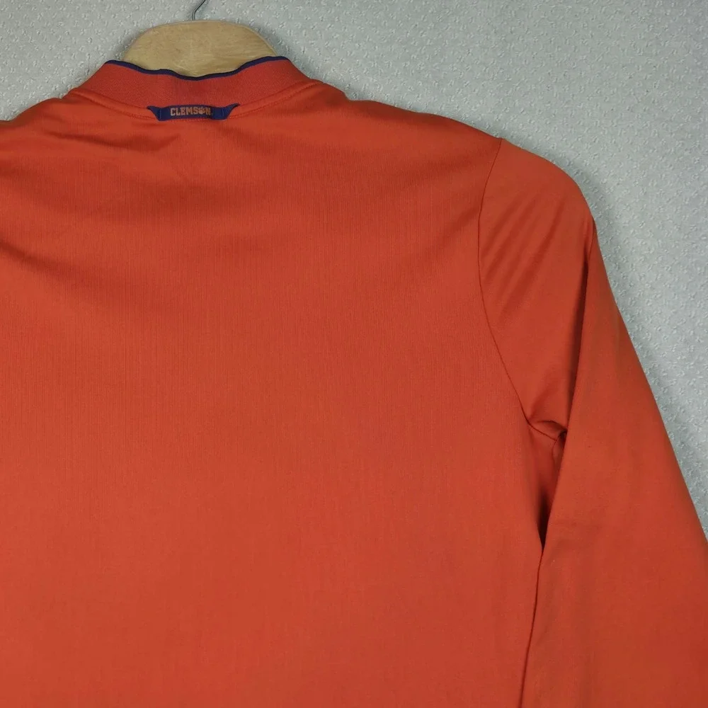 Official‎ Nike Clemson Tigers Men's XL Dri-FIT 1/4 Zip Pullover Orange Football